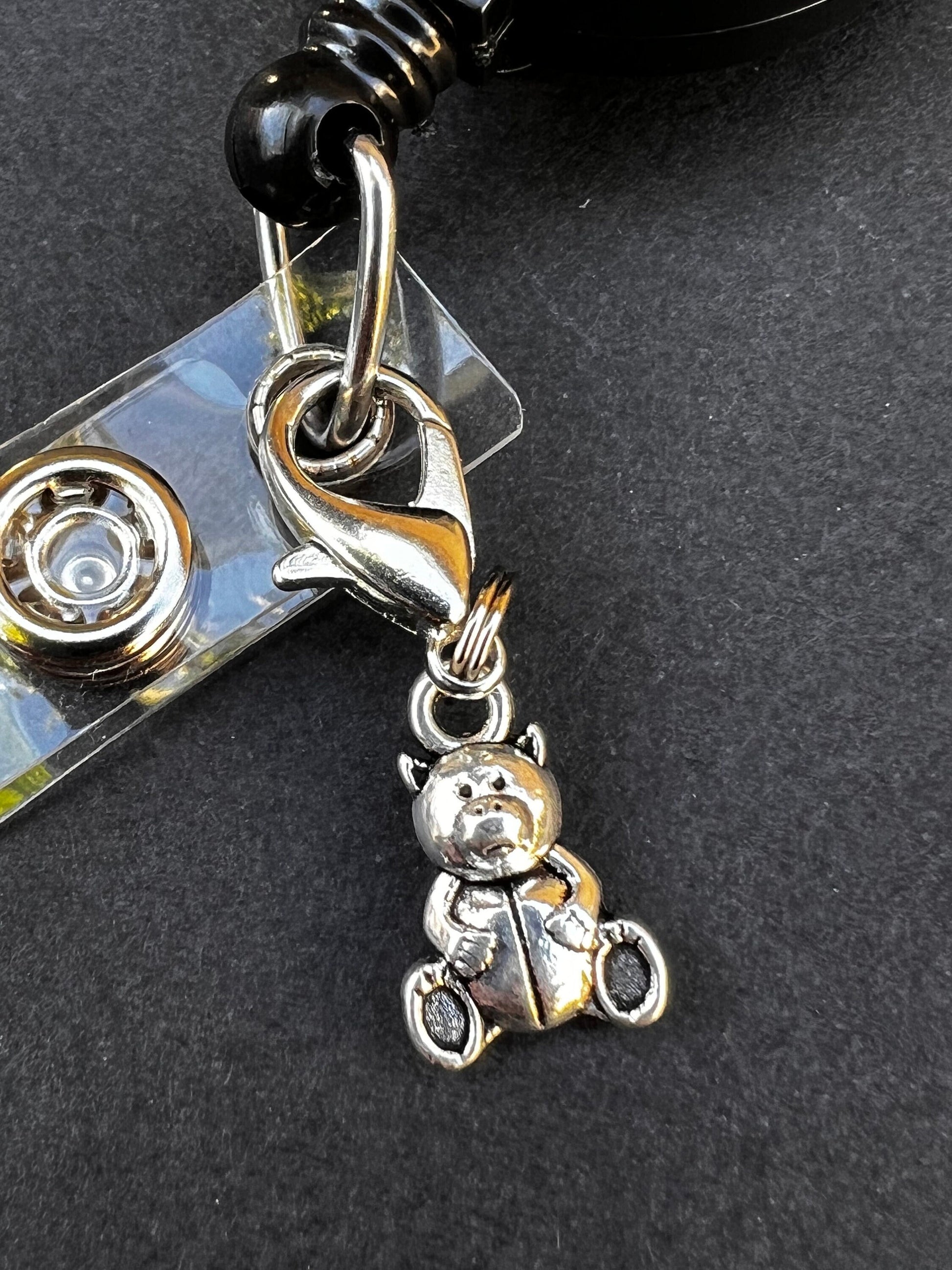 Badge Charm, Cute Badge Holder Charm, Badge Buddy, RN Badge Buddy, Badge Reel Charms, Dog Lover Charm, RVT Charm, DVM Charm, Rvt Keychain