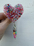 Butterfly badge, Heart Badge Reel, Butterflies badge Holder, Acrylic Badge, Spring Badge Reel, teacher badge, worker badge, Summer Badge