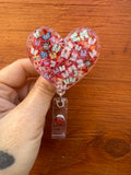 Butterfly badge, Heart Badge Reel, Butterflies badge Holder, Acrylic Badge, Spring Badge Reel, teacher badge, worker badge, Summer Badge
