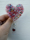 Butterfly badge, Heart Badge Reel, Butterflies badge Holder, Acrylic Badge, Spring Badge Reel, teacher badge, worker badge, Summer Badge