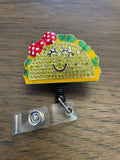 Taco badge reel, food badge reel, nurse badge reel, funny badge reel, work badge, taco Tuesday