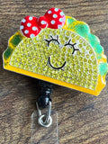 Taco badge reel, food badge reel, nurse badge reel, funny badge reel, work badge, taco Tuesday