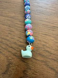 Duck Cervical dilation beads, badge reel accessories, labor and delivery teaching tool, L&D nurse, maternity nurse, midwife, nurse gift