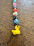 Duck Cervical dilation beads, badge reel accessories, labor and delivery teaching tool, L&D nurse, maternity nurse, midwife, nurse gift