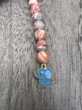 Dilation beads, badge reel accessories, labor and delivery teaching tool, L&D nurse, maternity nurse, midwife tools