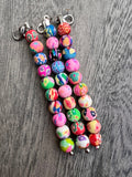 Cervical dilation beads, badge reel accessories, labor and delivery teaching tool, L&D nurse, maternity nurse, midwife, nurse gift