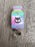 Kitty Badge Reel (pill bottle), vet tech badge, Med nurse badge, nurse badge, pharmacy badge, RX badge, Pill Badge, Pharmacist badge