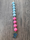 Cervical dilation beads, badge reel accessories, labor and delivery teaching tool, L&D nurse, maternity nurse, midwife, effacement beads