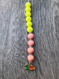 Cervical dilation beads, badge reel accessories, labor and delivery teaching tool, L&D nurse, maternity nurse, midwife, effacement beads
