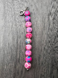 Cervical dilation beads, badge reel accessories, labor and delivery teaching tool, L&D nurse, maternity nurse, midwife, nurse gift