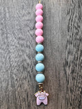 Cervical dilation beads, badge reel accessories, labor and delivery teaching tool, L&D nurse, maternity nurse, midwife, effacement beads