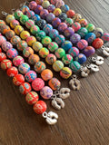 Cervical dilation beads, badge reel accessories, labor and delivery teaching tool, L&D nurse, maternity nurse, midwife, nurse gift