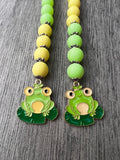 Cervical dilation beads, badge reel accessories, labor and delivery teaching tool, L&D nurse, maternity nurse, frog effacement beads