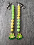 Cervical dilation beads, badge reel accessories, labor and delivery teaching tool, L&D nurse, maternity nurse, frog effacement beads