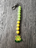 Cervical dilation beads, badge reel accessories, labor and delivery teaching tool, L&D nurse, maternity nurse, frog effacement beads