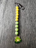 Cervical dilation beads, badge reel accessories, labor and delivery teaching tool, L&D nurse, maternity nurse, frog effacement beads