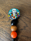 Halloween Badge Reel, Skeleton Badge, Nurse Badge, Ghost Badge, Skull Badge, silly skeleton badge