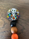 Halloween Badge Reel, Skeleton Badge, Nurse Badge, Ghost Badge, Skull Badge, silly skeleton badge
