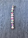 Cervical dilation beads, badge reel accessories, labor and delivery teaching tool, L&D nurse, maternity nurse, midwife, nurse gift