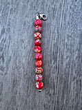Cervical dilation beads, badge reel accessories, labor and delivery teaching tool, L&D nurse, maternity nurse, midwife, nurse gift