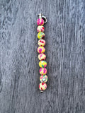 Cervical dilation beads, badge reel accessories, labor and delivery teaching tool, L&D nurse, maternity nurse, midwife, nurse gift