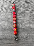 Cervical dilation beads, badge reel accessories, labor and delivery teaching tool, L&D nurse, maternity nurse, midwife, nurse gift