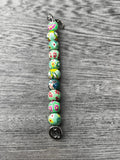 Cervical dilation beads, badge reel accessories, labor and delivery teaching tool, L&D nurse, maternity nurse, midwife, nurse gift