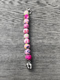 Cervical dilation beads, badge reel accessories, labor and delivery teaching tool, L&D nurse, maternity nurse, midwife, nurse gift