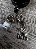 Badge Charm, Cute Badge Holder Charm, Badge Buddy, RN Badge Buddy, Badge Reel Charms, Stroller Charm, Baby Charm, Cute charms