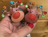 Reindeer badge reel, holiday badge, Christmas badge, snowman badge, Santa Badge reel, X-mas Badge Reel, Rudolph Badge reel, Red nose Reinder