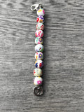 Cervical dilation beads, badge reel accessories, labor and delivery teaching tool, L&D nurse, maternity nurse, midwife, nurse gift