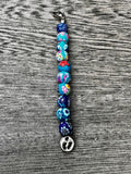 Cervical dilation beads, badge reel accessories, labor and delivery teaching tool, L&D nurse, maternity nurse, midwife, nurse gift