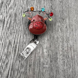 Reindeer badge reel, holiday badge, Christmas badge, snowman badge, Santa Badge reel, X-mas Badge Reel, Rudolph Badge reel, Red nose Reinder