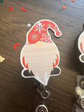 Gnome Christmas badge reel, fun badge, Christmas badge, funny badge, holiday badge, winter badge