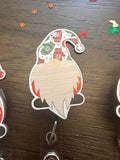 Gnome Christmas badge reel, fun badge, Christmas badge, funny badge, holiday badge, winter badge