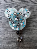 Christmas badge reel, X-mas badge, Christmas Tree badge, Snowflake badge reel, Reindeer Badge, Mouse Ear Badge, Penguin Badge, Holiday Badge