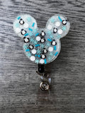 Christmas badge reel, X-mas badge, Christmas Tree badge, Snowflake badge reel, Reindeer Badge, Mouse Ear Badge, Penguin Badge, Holiday Badge