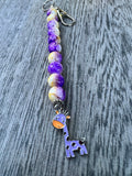 Cervical dilation beads, badge reel accessories, labor and delivery teaching tool, L&D nurse, maternity nurse, midwife, giraffe, zoo animal