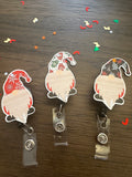 Gnome Christmas badge reel, fun badge, Christmas badge, funny badge, holiday badge, winter badge