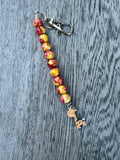 Cervical dilation beads, badge reel accessories, labor and delivery teaching tool, L&D nurse, maternity nurse, midwife, giraffe, zoo animal