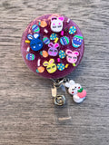 Peep bunny badge reel, Bunny badge reel, Easter badge Reel, Holiday Badge, Nurse gift, name tag, RN badge, Teacher Badge, Student ID badge