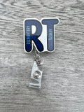 RT badge, Respiratory Therapist Badge Reel, Retractable Badge Reel, Nurse Badge, Student Nurse, ID badge, Nurse Gift, pulmonary care nurse