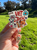 Vet tech Badge Reel, animal badge, ID badge, Nurse Gift, Fun badge, Name Badge Holder, puppy badge reel, RVT badge, Vet assistant badge