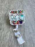 Boo Boo Crew Ghost Badge Reel, Halloween Badge Reel, Ghost Badge Reel, Retractable Badge Reel, RN badge, ER badge, Nurse Badge, Halloween