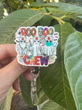 Boo Boo Crew Ghost Badge Reel, Halloween Badge Reel, Ghost Badge Reel, Retractable Badge Reel, RN badge, ER badge, Nurse Badge, Halloween