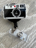 Camera badge reel, 1980's badge reel, Photography Badge, old school badge reel, M8 camera badge reel,  Retro Badge, funny badge,