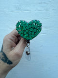 Frog handmade badge, Heart Badge Reel, Anatomy ID Holder, RN Key Card, Animal Lover Badge Reel, teacher badge, worker badge, Student badge