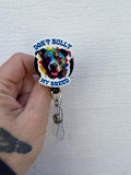 Bully badge reel, Pitbull badge, LVT badge, Med nurse badge, nurse badge, veterinarian badge, veterinary badge, vet badge reel, RVT, DVM