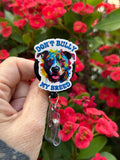 Bully badge reel, Pitbull badge, LVT badge, Med nurse badge, nurse badge, veterinarian badge, veterinary badge, vet badge reel, RVT, DVM