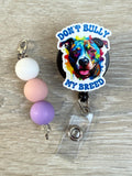 Bully badge reel, Pitbull badge, LVT badge, Med nurse badge, nurse badge, veterinarian badge, veterinary badge, vet badge reel, RVT, DVM
